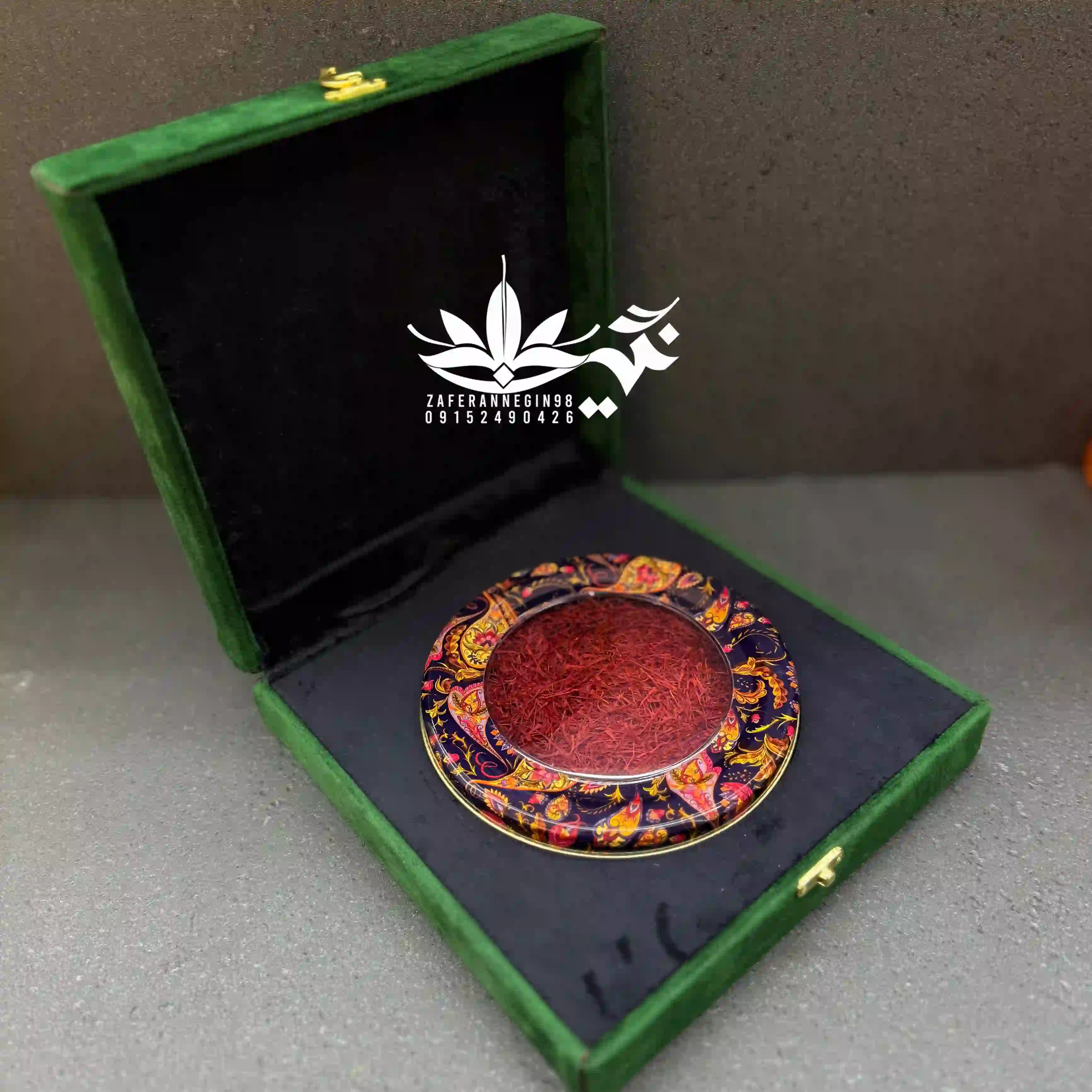 باکس زعفران مخمل تک خاتم 20 گرم